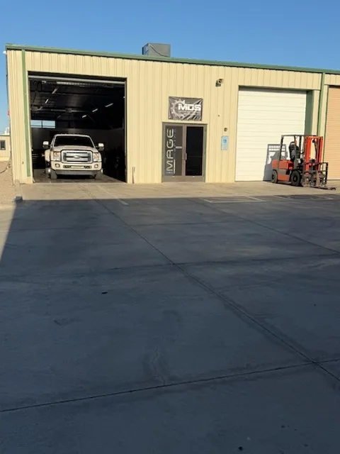 Diesel pickup in the bay at Modern Diesel Solutions