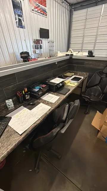 Semi truck in the shop at Modern Diesel Solutions